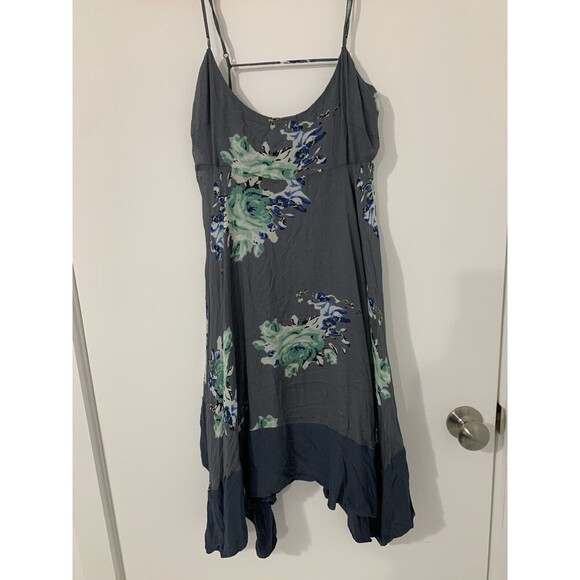 NWT FREE PEOPLE Faded Bloom Printed Slip Dress in Black $108 - XS - Picture 4 of 12